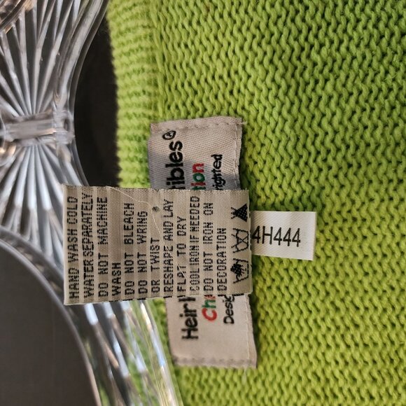 Heirloom Collectibles Christmas Collection Snowman Green Cardigan Sweater XL Cot - Picture 12 of 13